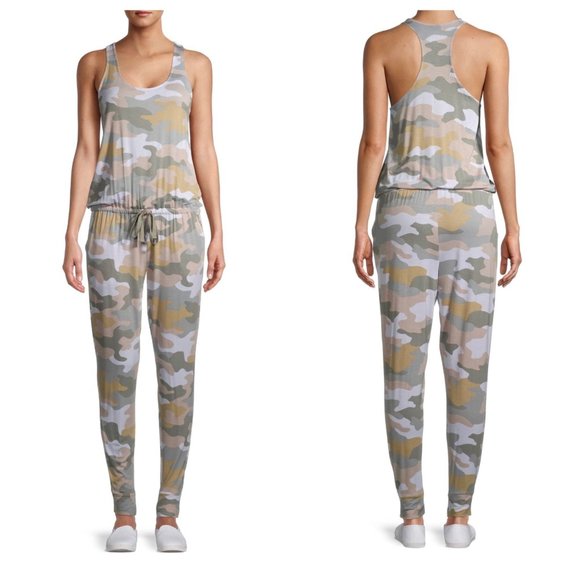 Secret Treasures Scoop Neck Sleeveless Relaxed Fit Jumpsuit Ladies SZ Small - Picture 1 of 4